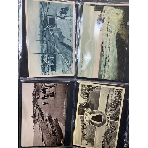 265 - Kent, postcard collection in binder, to include; Southwold with Gun Hill, Sheerness with The Pier Sh... 