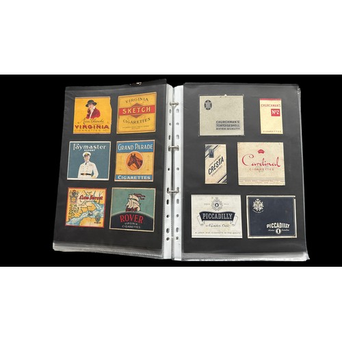 359 - Cigarette Packets. Album of Cigarette Packet fronts only, they have been cut out and neatly pasted i... 