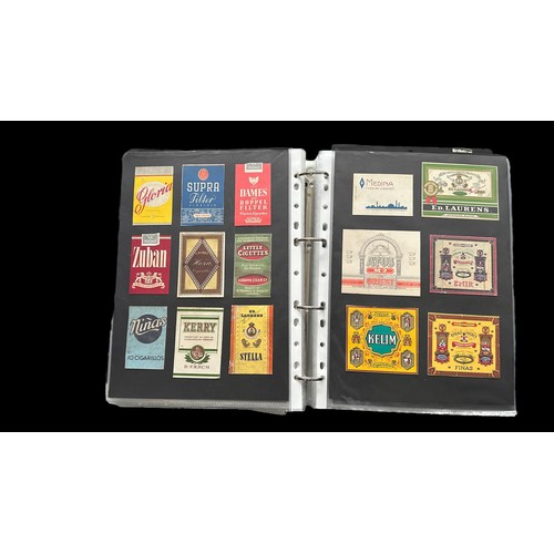 359 - Cigarette Packets. Album of Cigarette Packet fronts only, they have been cut out and neatly pasted i... 