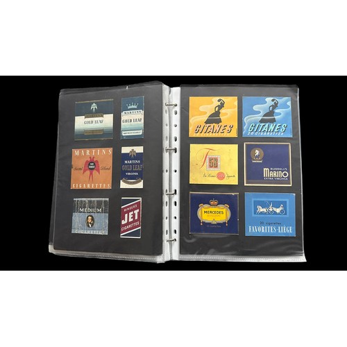 359 - Cigarette Packets. Album of Cigarette Packet fronts only, they have been cut out and neatly pasted i... 