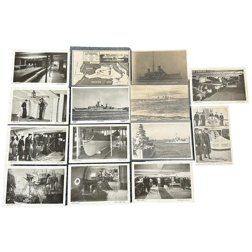 272 - Postcards - Military Shipping / Maritime (32) with U-Boats, Aircraft Carriers, Harbours etc, includi... 