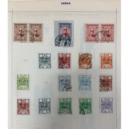 51 - Iran / Persia, 1885-1954 very useful collection in well-filled album, including; 1885 vals to 5k U, ... 