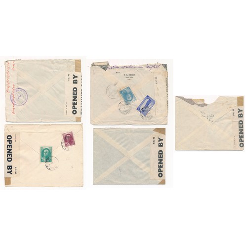 55 - Iran / Persia, group of five Airmail covers from Iran to London, addressed to Alfred Wilson at 7 Shi... 