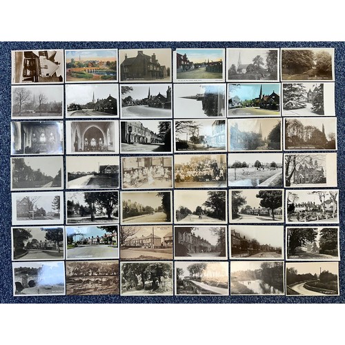 287 - Postcards - North Warwickshire (99), mix of printed and RPs with ranges from Coleshill, Marston Gree... 