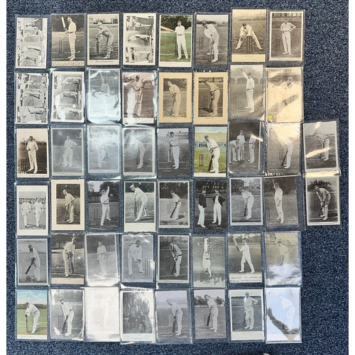 283 - Postcards - Cricket County Cricketers (50), mainly printed including W.G. Grace, odd RP.