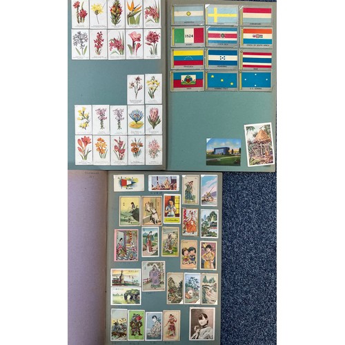 307 - Cigarette Cards. Mixed lot of mainly foreign cards in six scrap albums, Chinese, Far East Siamese 14... 