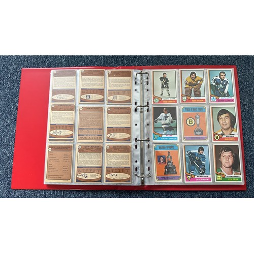 389 - Topps 1974 Ice Hockey cards 1 to 298 missing cards 9, 13, 15, 18, 22, 25, 26, 31, 34, 37, 38, 40, 43... 