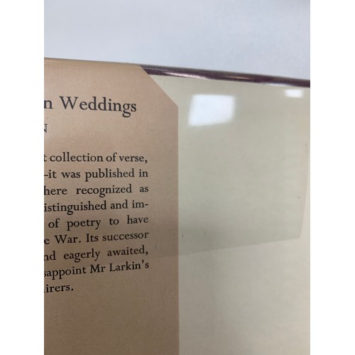 169 - LARKIN, PHILIP. ‘The Whitsun Weddings’ poems by Philip Larkin, First Edition. Faber and Faber, Londo... 
