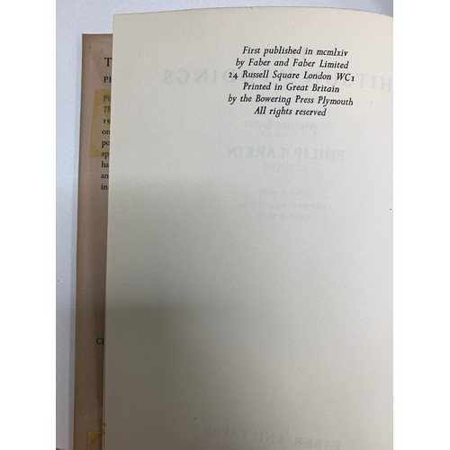 169 - LARKIN, PHILIP. ‘The Whitsun Weddings’ poems by Philip Larkin, First Edition. Faber and Faber, Londo... 