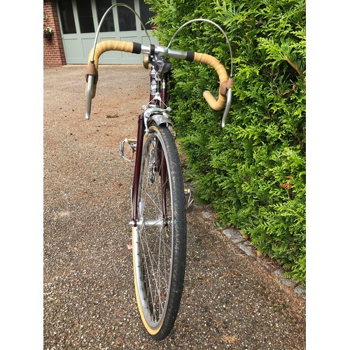 25 - Pashley Clubman bicycle in pristine condition, colour burgundy, purchased in 2011 and donated by a c... 