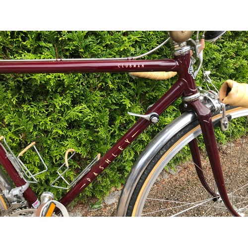 25 - Pashley Clubman bicycle in pristine condition, colour burgundy, purchased in 2011 and donated by a c... 