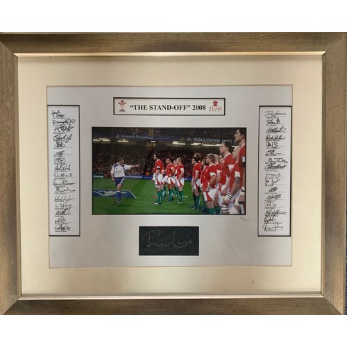 237A - Ryan Jones (Welsh, b. 1981), signed framed Ryan Jones signature underneath a photograph of “The Stan... 