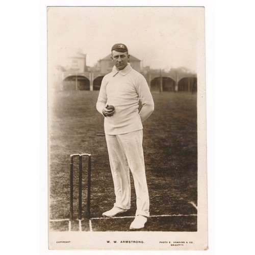 283 - Postcards - Cricket County Cricketers (50), mainly printed including W.G. Grace, odd RP.