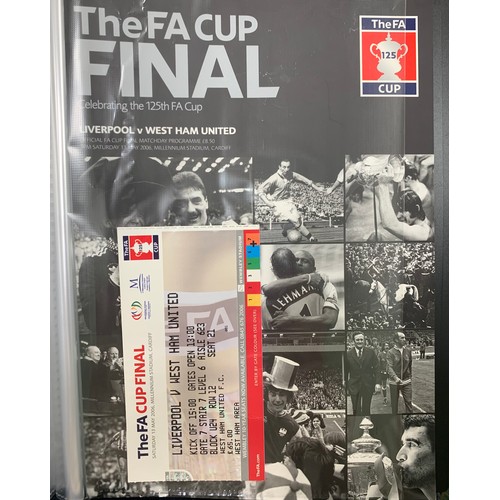 238 - West Ham United, range of West Ham United Cup Final programmes in binder including; FA Cup Final Pre... 