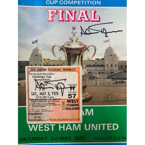 238 - West Ham United, range of West Ham United Cup Final programmes in binder including; FA Cup Final Pre... 