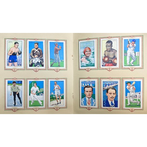 308 - A collection of cigarette cards with a selection of Gallaher, Player and Wills sets in penny albums,... 