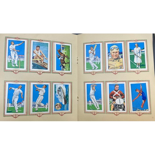 308 - A collection of cigarette cards with a selection of Gallaher, Player and Wills sets in penny albums,... 