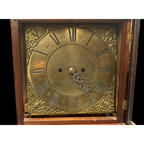 280 - Large bracket clock, James Rose Litchfield engraved on face, approx. size: H59cm x W30.5cm x D25cm, ... 