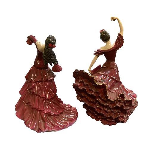 231 - Coalport, Pair of Coalport A Passion for Dance limited edition figures, to include; ‘Flamenco’ CW434... 