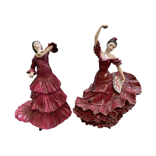 231 - Coalport, Pair of Coalport A Passion for Dance limited edition figures, to include; ‘Flamenco’ CW434... 