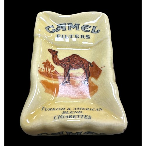 229 - Camel Filters ceramic crushed cigarette box ashtray.