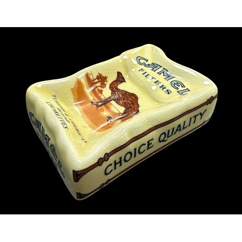 229 - Camel Filters ceramic crushed cigarette box ashtray.