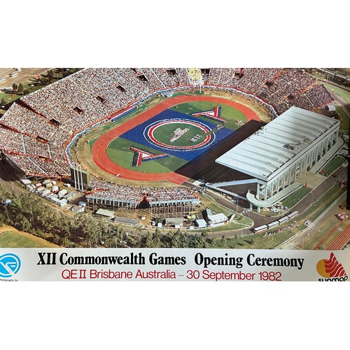 333 - 1982 Commonwealth Games Brisbane six original posters, to include; “Up, Up, and Away” Queensland pos... 