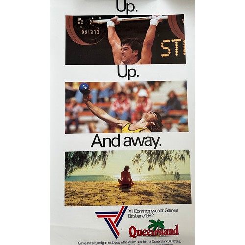 333 - 1982 Commonwealth Games Brisbane six original posters, to include; “Up, Up, and Away” Queensland pos... 