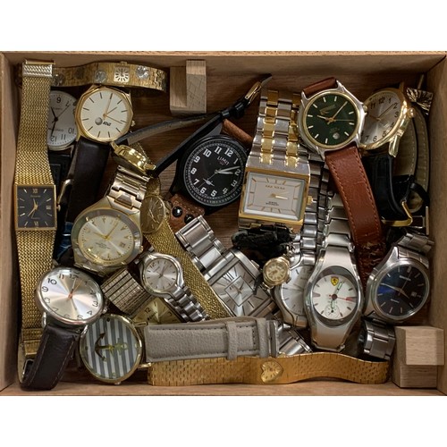 134 - Collection of 22 watches mostly gents (some ladies) to include; Bentima Star 17 Jewels Swiss Made 9c... 