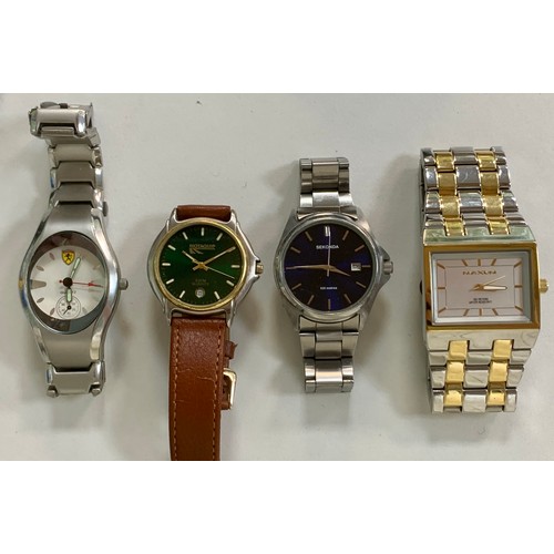 134 - Collection of 22 watches mostly gents (some ladies) to include; Bentima Star 17 Jewels Swiss Made 9c... 