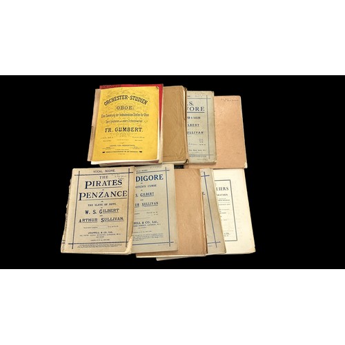 324 - Music related books and scores, extensive range especially in regards to antique music scores, to in... 