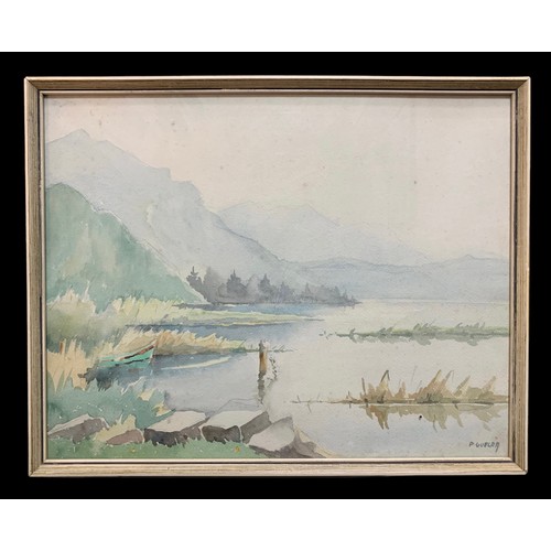 384 - Paul Guelpa (French, 1897-1995), signed watercolour French landscape on paper. Signed lower right, f... 