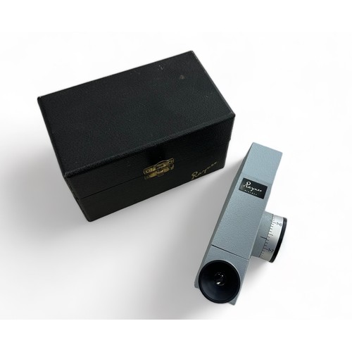 121 - A Rayner Dialdex refractometer in a fitted case with a polarising filter and bottle of 1.79 refracti... 