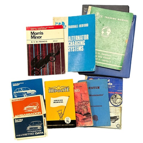 325 - 1960s onwards car service publications, generally good or better, with owners manuals, service train... 