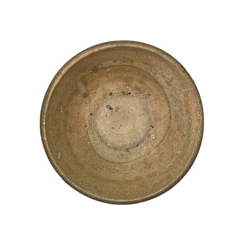 353 - Chinese Ming Dynasty Celadon glaze bowl, covered in a deep olive-green glaze. Kwangtung Province, Ch... 