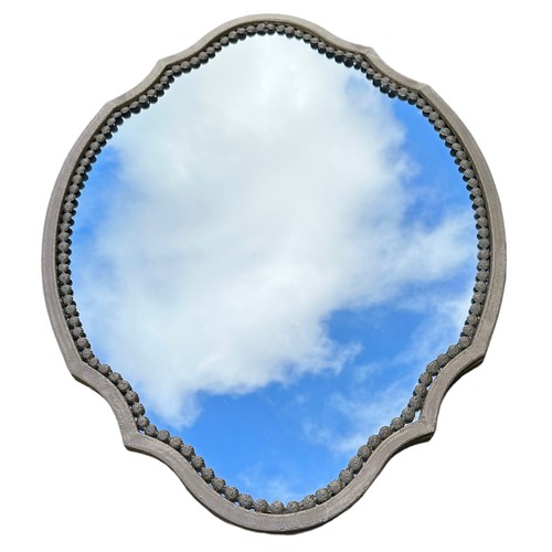 276 - A large couvant mirror. 91 x 65cm.