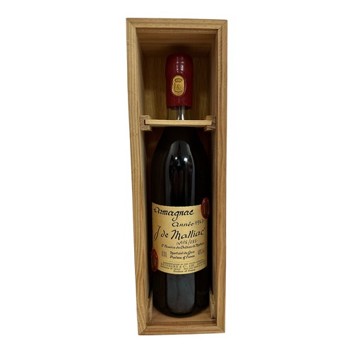 217 - J. de Malliac 1967 armagnac, 70cl, numbered bottle in individual wooden box.