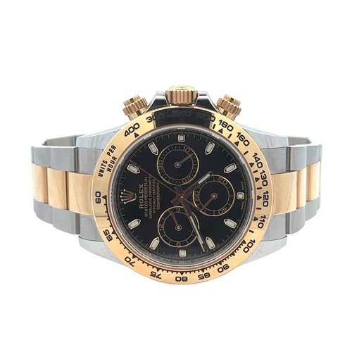 153 - Rolex Cosmograph Daytona Automatic Chronograph. Steel & yellow gold Oyster bracelet (full size) with... 