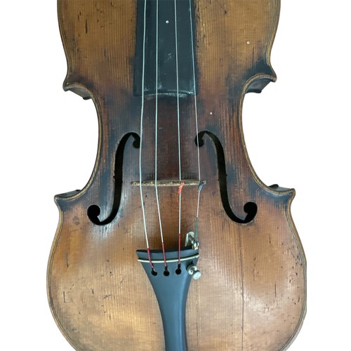 309 - A John Betts Violin Copy -  Paper pencilled inside ' No.34, John Betts Near Northgate, The Royal Exc... 