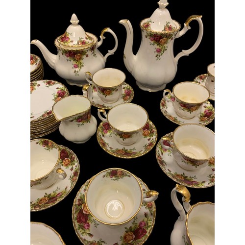 233A - Royal Albert, 48 piece Royal Albert Old Country Roses tea / coffee wares, to include; Teapot, Coffee... 