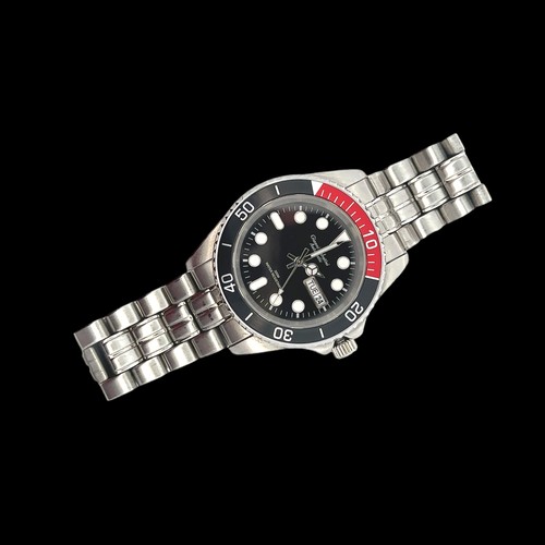 132 - A gents Gianni Sabatini stainless steel automatic 'Pepsi bezel' watch - no. NGS 414.  300m water res... 