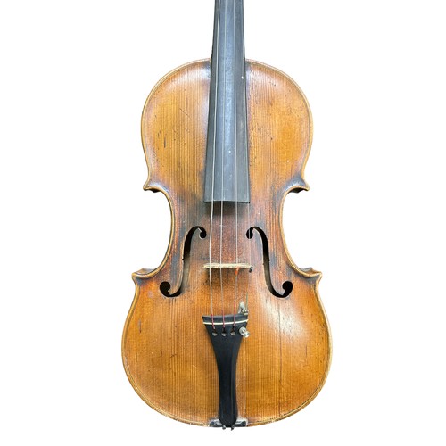 309 - A John Betts Violin Copy -  Paper pencilled inside ' No.34, John Betts Near Northgate, The Royal Exc... 