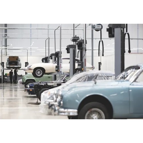 21 - Tour of the Jaguar Classics Works plant with Sir John Egan, former Chairman of Jaguar plc.
NB: Restr... 