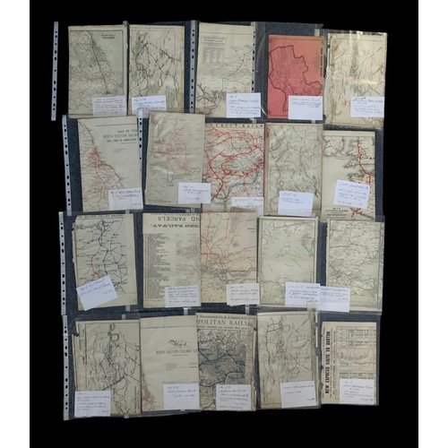 326 - Large accumulation of railway ephemera, 19th Century onwards, including maps, accident reports, shar... 