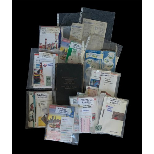 326 - Large accumulation of railway ephemera, 19th Century onwards, including maps, accident reports, shar... 