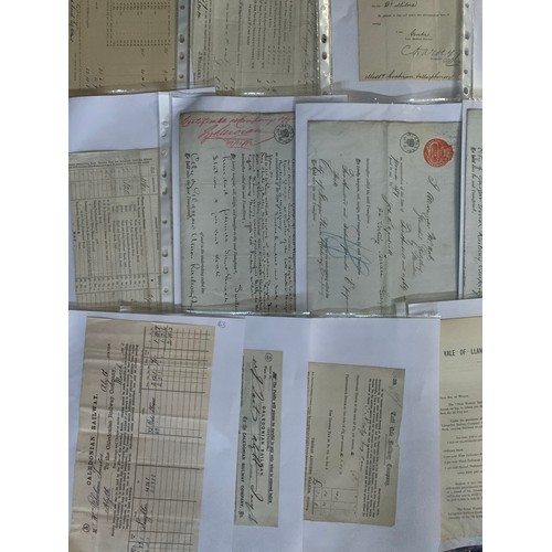 326 - Large accumulation of railway ephemera, 19th Century onwards, including maps, accident reports, shar... 