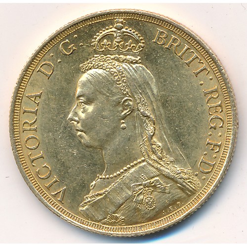 228 - Victoria 1887 £2 good extremely fine.