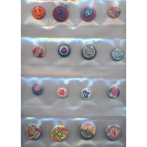 100 - Second World War related badges Mainly Celluloid and enamel to include.National Savings (4 Merchant ... 