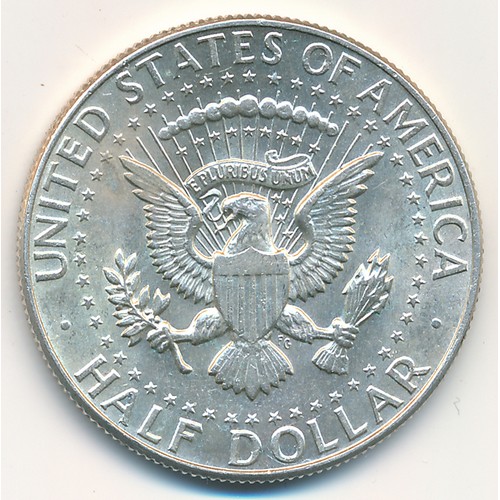 288 - 1964 Silver half dollar extremely fine.