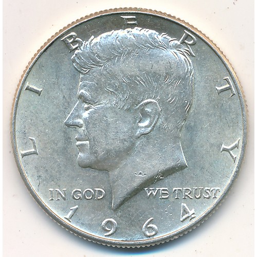 288 - 1964 Silver half dollar extremely fine.